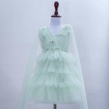 AVELINE DRESS IN NEO MINT