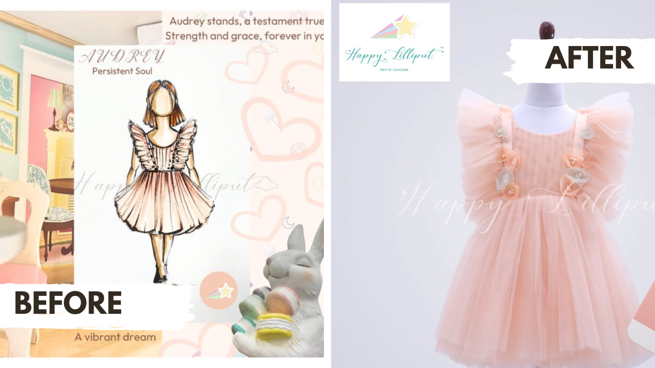 From Sketch to Reality: Design Process of Happy Lilliput Dresses