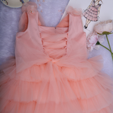 ANDREANNE DRESS IN PEACH PINK