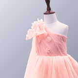 AKO DRESS IN PEACH PINK