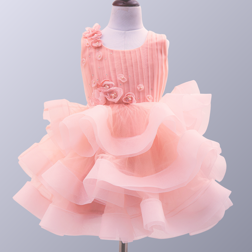 anna pink dress ANNA OCTOBER - Tulip Dress Pink (Size Small)