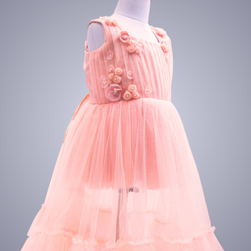 ANWEN DRESS IN PEACH PINK