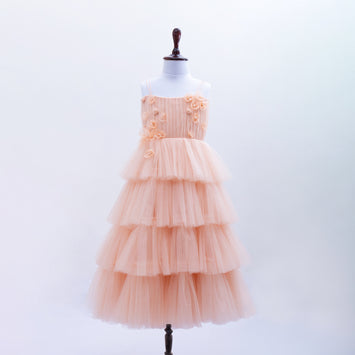 AGNÈ GOWN IN PEACH PEARL