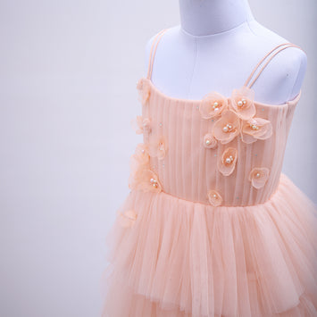 AGNÈ GOWN IN PEACH PEARL