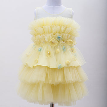 AMELIE DRESS IN TENDER YELLOW