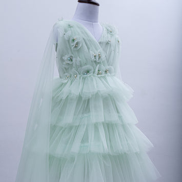 AVELINE DRESS IN NEO MINT