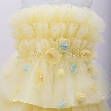 AMELIE DRESS IN TENDER YELLOW