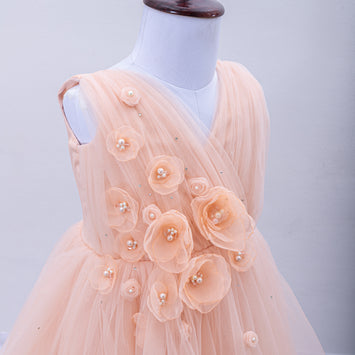 AXELLE GOWN IN PEACH PEARL