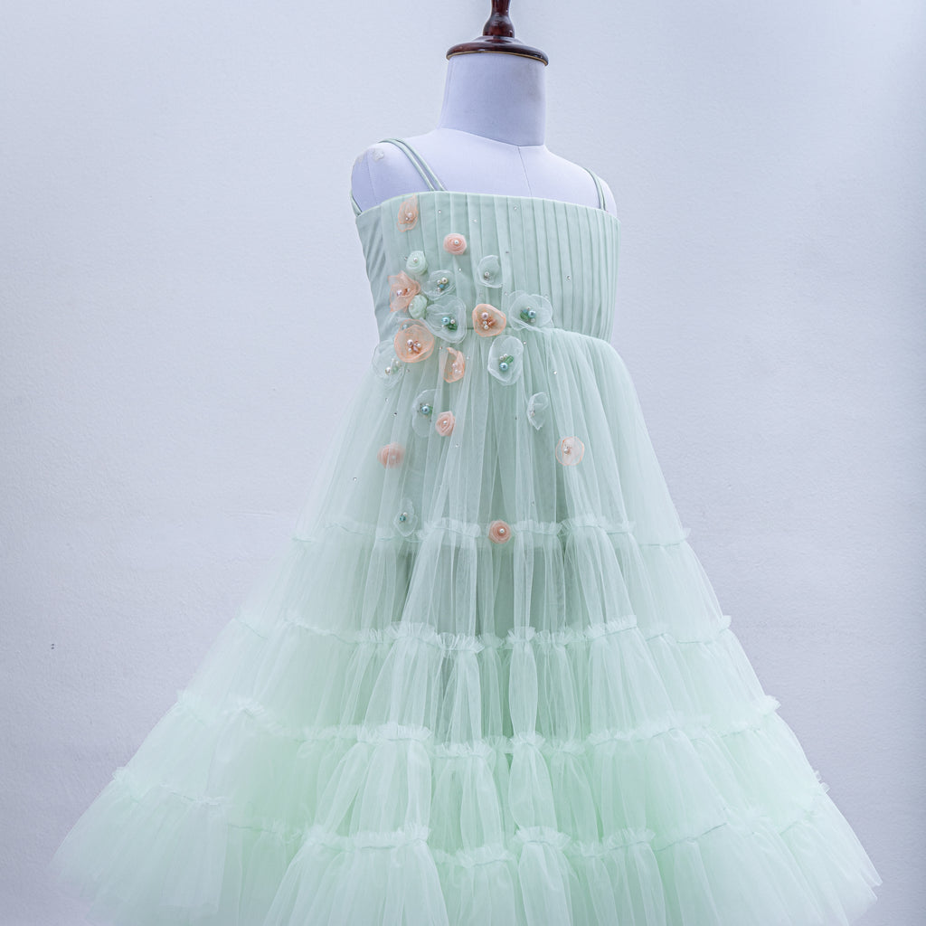 ANELISE GOWN IN NEO MINT HappyLilliput ANELISE GOWN IN NEO MINT HappyLilliput
